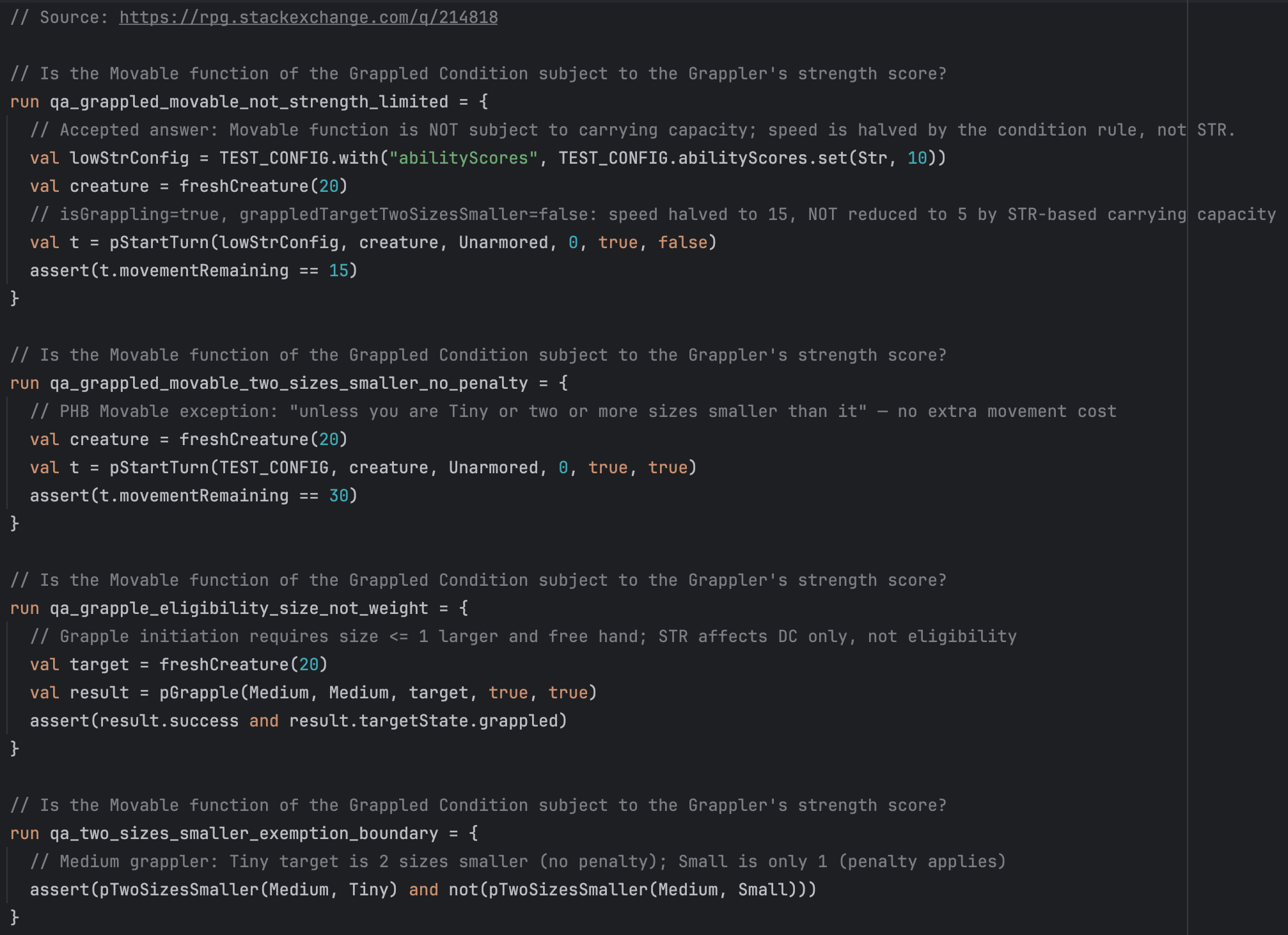 Quint formal spec code